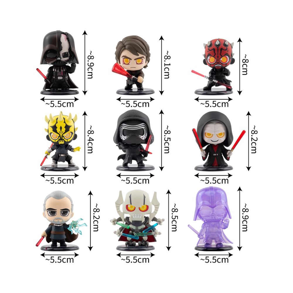 Star Wars Dark Side Cosbi Bobble-Head Collectible Figures [One Random Figure]