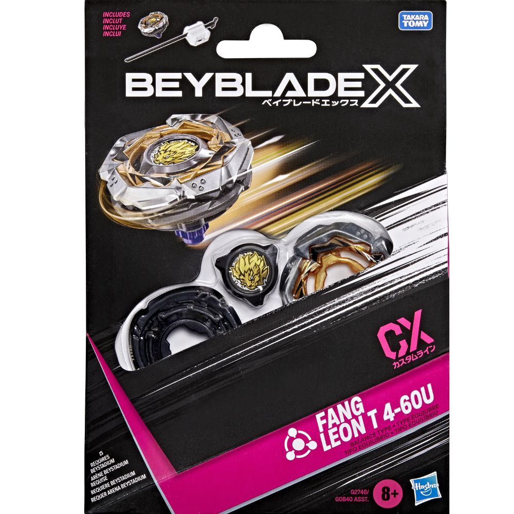 HASBRO Beyblade X Fang Leon T 4-60U Starter Pack Set