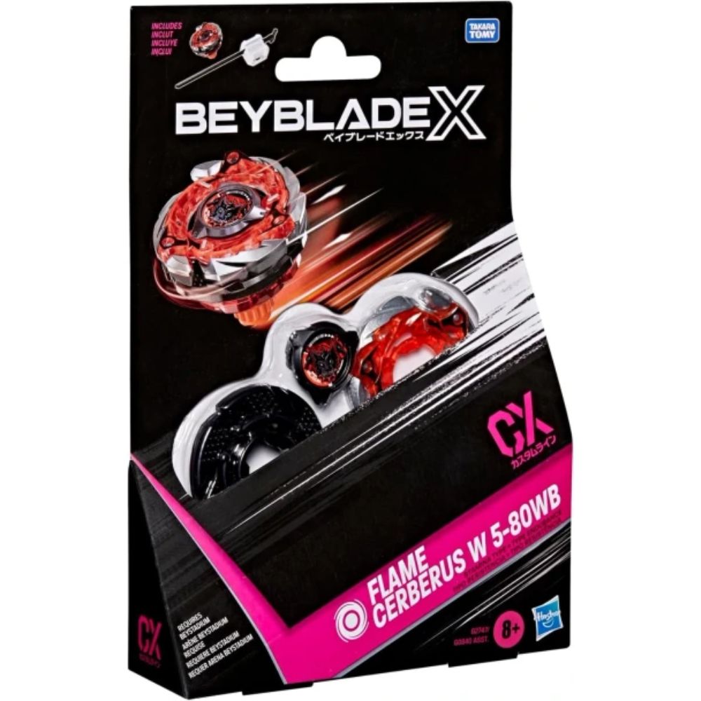 HASBRO Beyblade X Flame Cerberus W 5-80WB Starter Pack Set