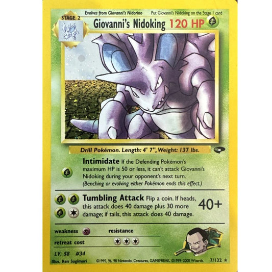 Giovanni's Nidoking 7/132 (Gym Challenge)