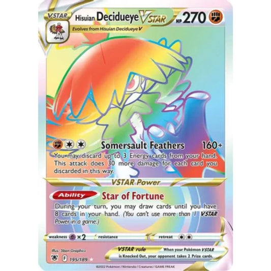 Hisuian Decidueye VSTAR 195/189 (AR)