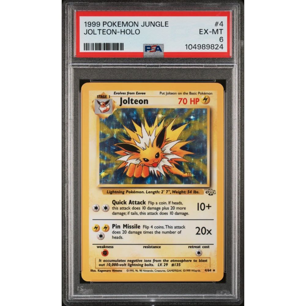 JUNGLE- Jolteon #4 PSA 6