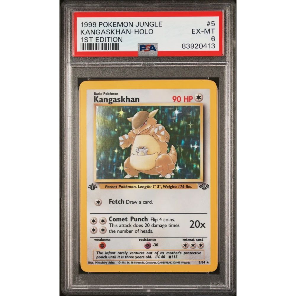 JUNGLE - Kangaskhan (1st Edition) #5 PSA 6