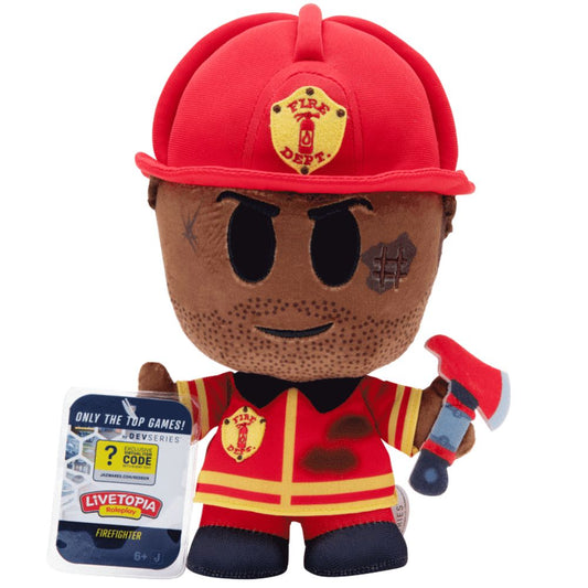 Roblox Dev Series Livetopia: Firefighter 8" Collector Plush