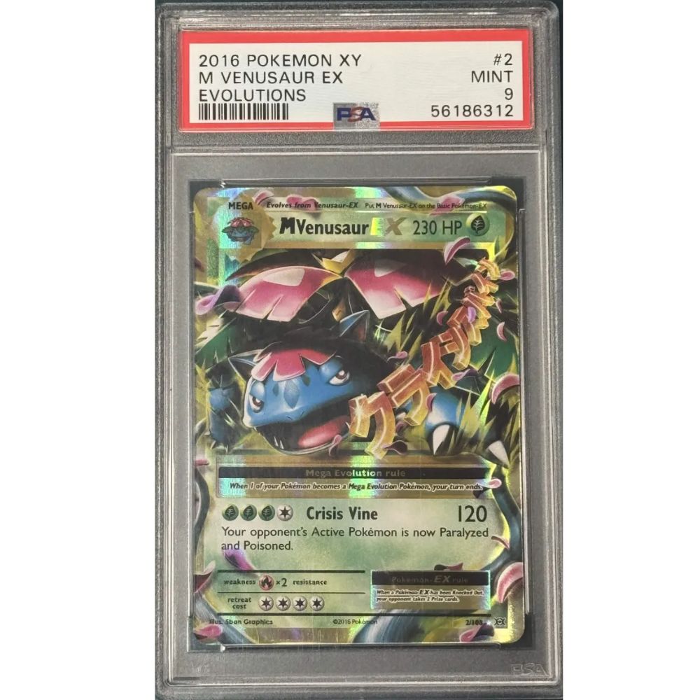 EVOLUTIONS- M Venusaur EX #2 PSA 9