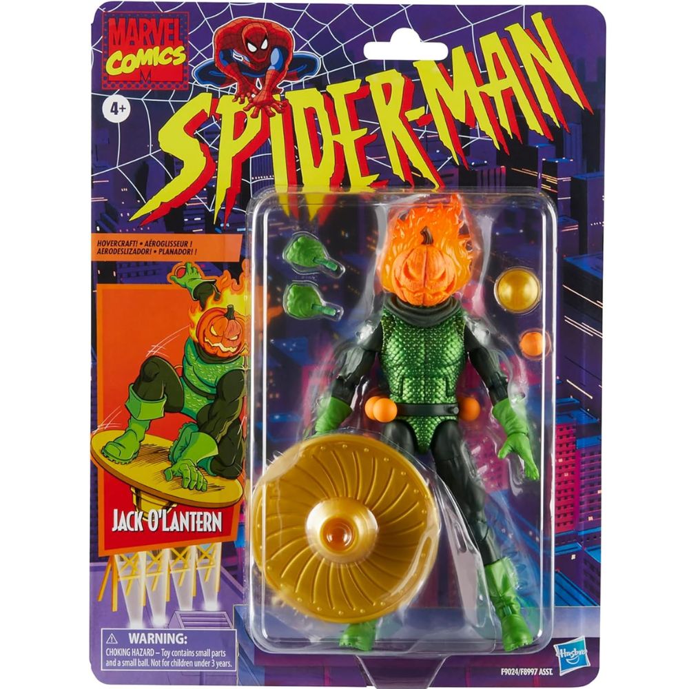 Marvel Legends Series Jack O'Lantern, 6" Spider-Man Comics Collectible Action Figure