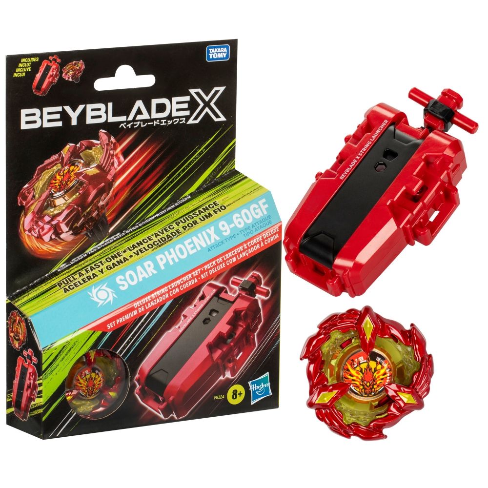 Beyblade X Soar Phoenix Deluxe String Launcher Set