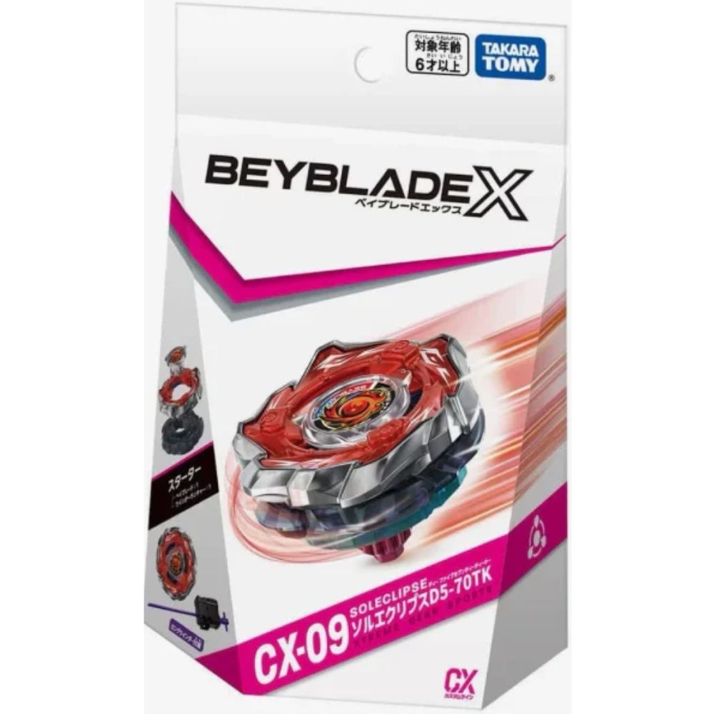 Takara Tomy Beyblade X CX-09 SolEclipse D5-70TK