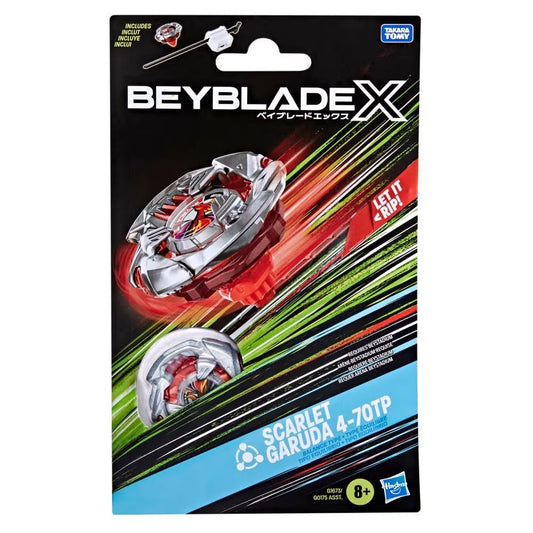 Beyblade X Scarlet Garuda 4-70TP BX Starter Pack Set with Balance Type Top & Launcher, Ages 8+