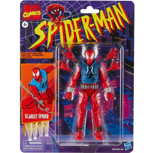 Marvel Legends Series Scarlet Spider, 6" Spider-Man Comics Collectible Action Figure