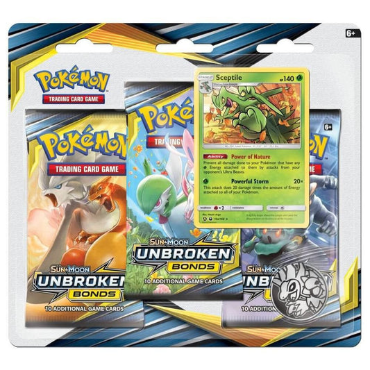 [LOCAL PICKUP ONLY!]  Unbroken Bonds 3 Pack Blister [Sceptile]