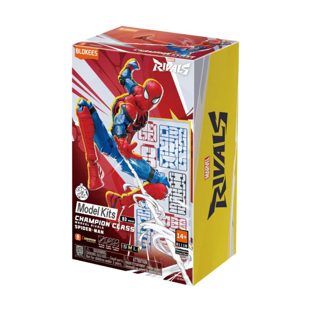 Marvel Rivals Champion Class 06 Spider-Man Model Kits | Blokees