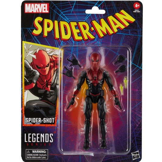 Marvel Legends Series Spider-Shot, 6" Spider-Man Comics Collectible Action Figure