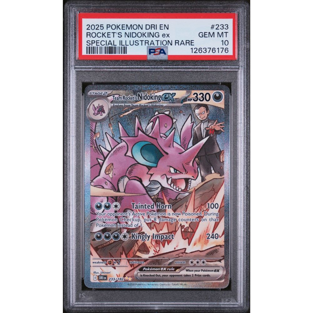 DESTINED RIVALS - Rocket's Nidoking ex #233 PSA 10