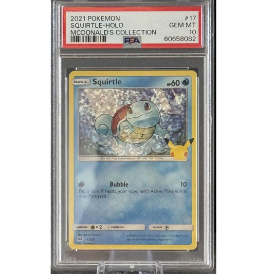 MC DONALD'S COLLECTION - Squirtle 17 PSA 10