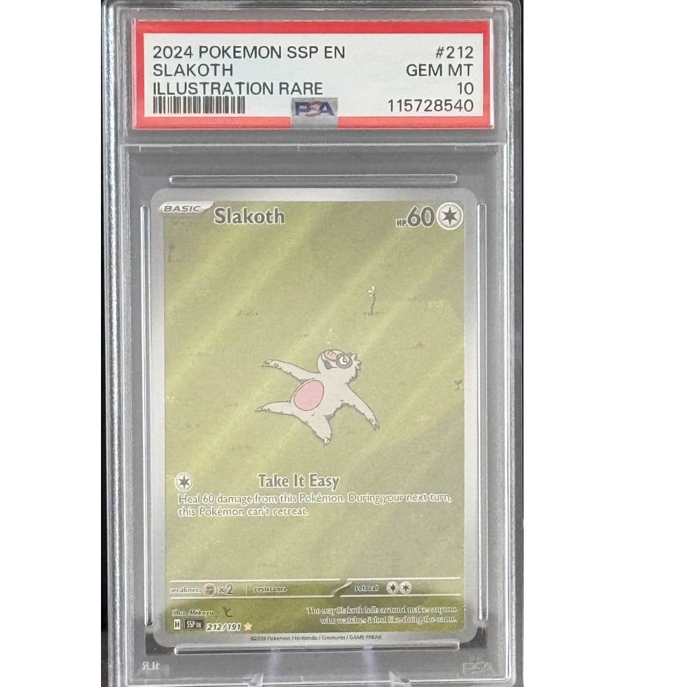 SURGING SPARKS - Slakoth 212/191 PSA 10
