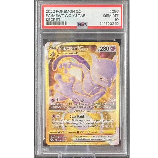 POKEMON GO - Mewtwo VSTAR 86/78 PSA 10