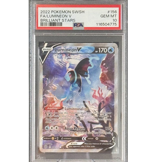 BRILLIANT STARS - Lumineon V 156/172 PSA 10
