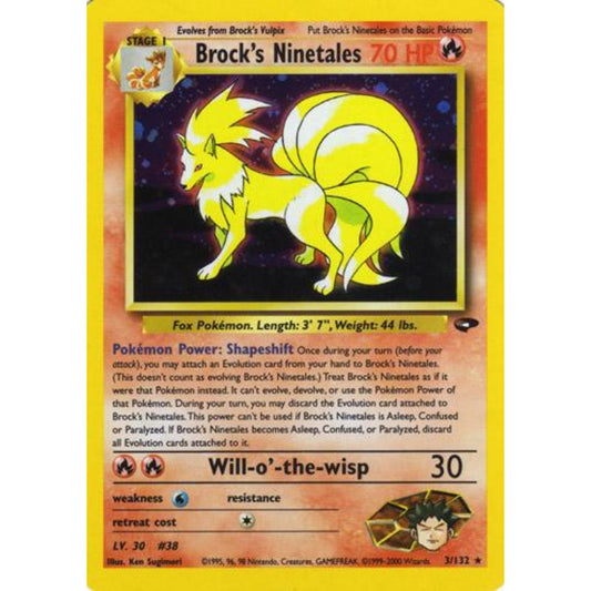 Brock's Ninetales 003/132 (Gym Challenge)