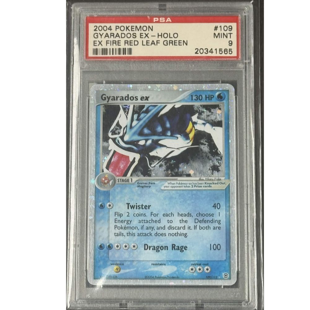 FIRERED & LEAFGREEN - Gyarados ex #109 PSA 9
