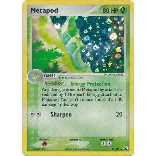 Metapod 39/112 (EX FireRed & LeafGreen)