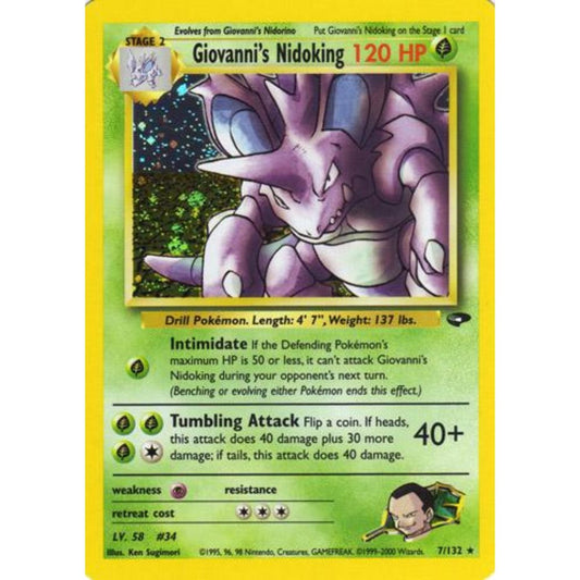 Giovanni's Nidoking 007/132 (Gym Challenge)
