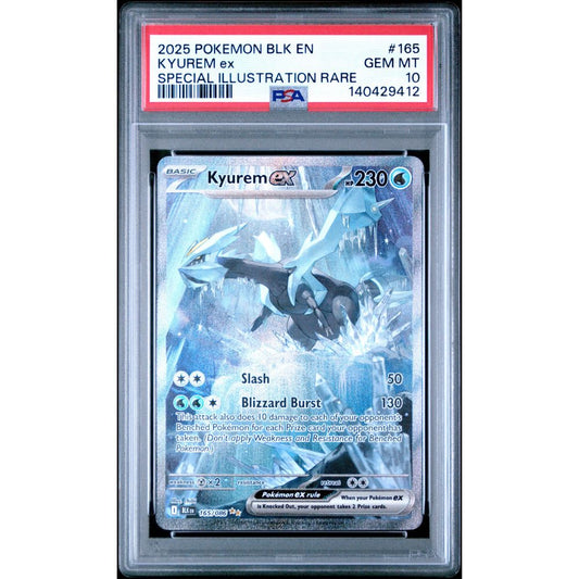 BLACK BOLT - Kyurem ex #165 PSA 10