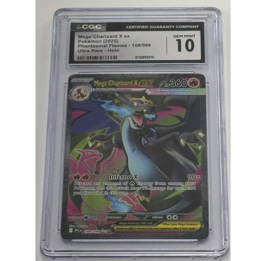 PHANTASMAL FLAMES - Mega Charizard X ex #109 CGC 10