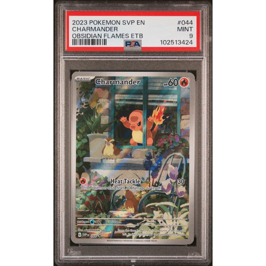 OBSIDIAN FLAMES ETB - Charmander #044 PSA 9