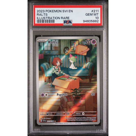SV BASE SET - Ralts #211 PSA 10