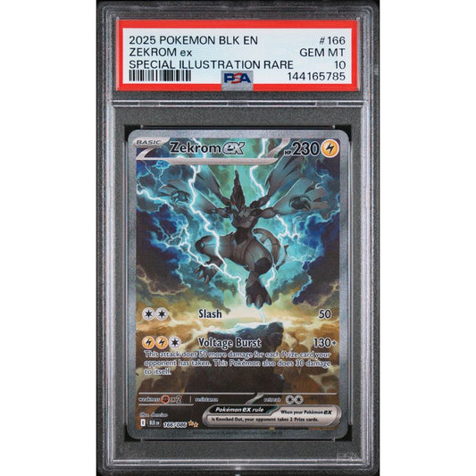 BLACK BOLT - Zekrom ex #166 PSA 10