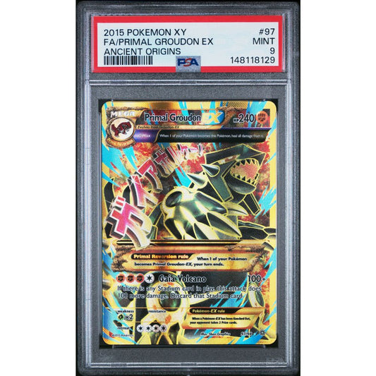 ANCIENT ORIGINS - Primal Groudon EX #97 PSA 9