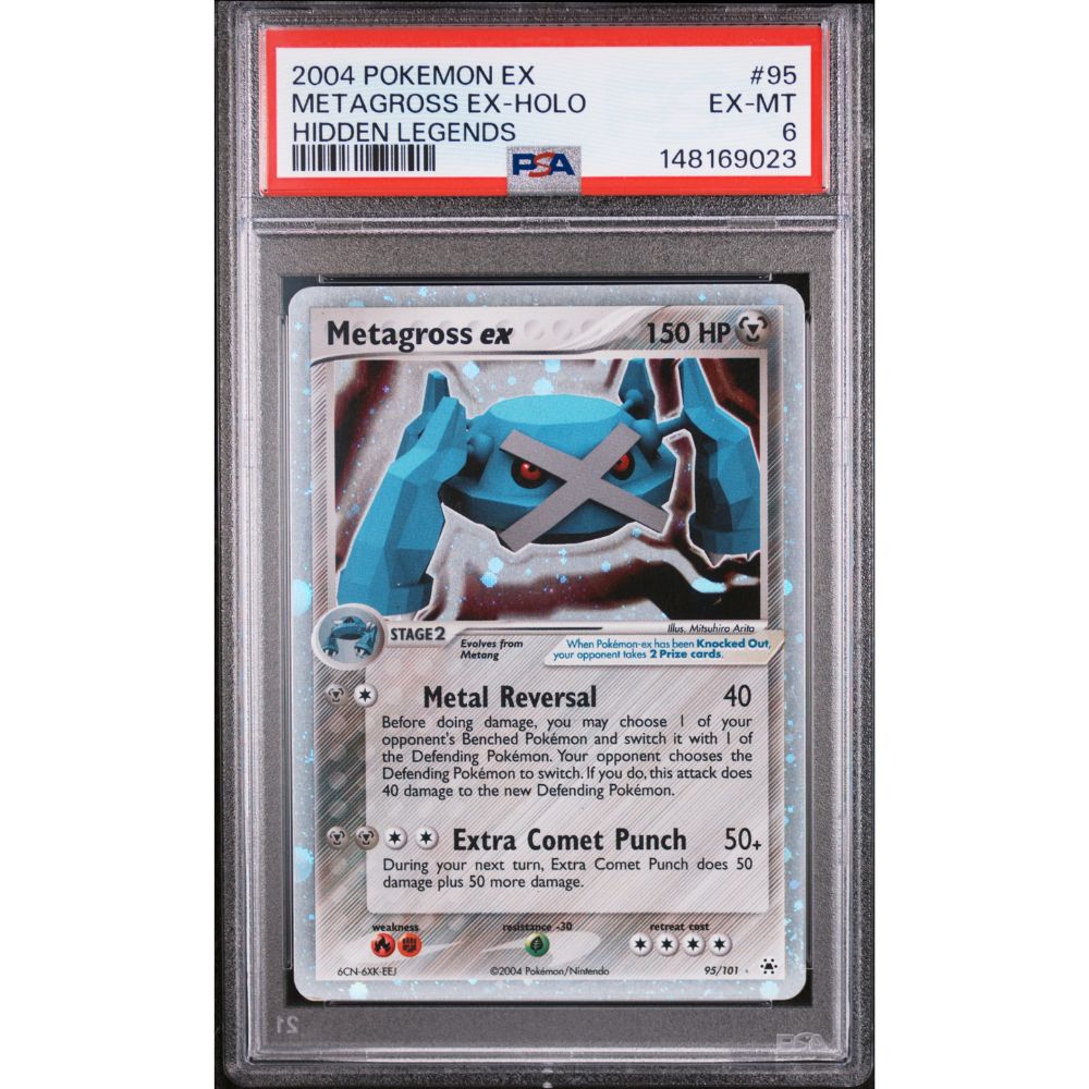 HIDDEN LEGENDS - Metagross ex #95 PSA 6