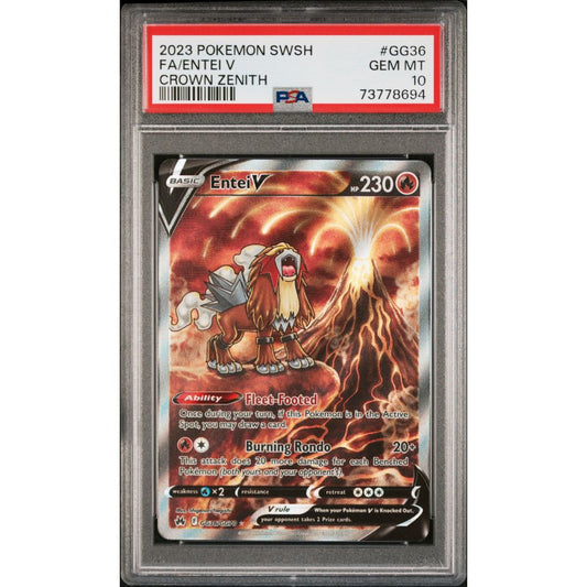 CROWN ZENITH - Entei V #GG36 PSA 10