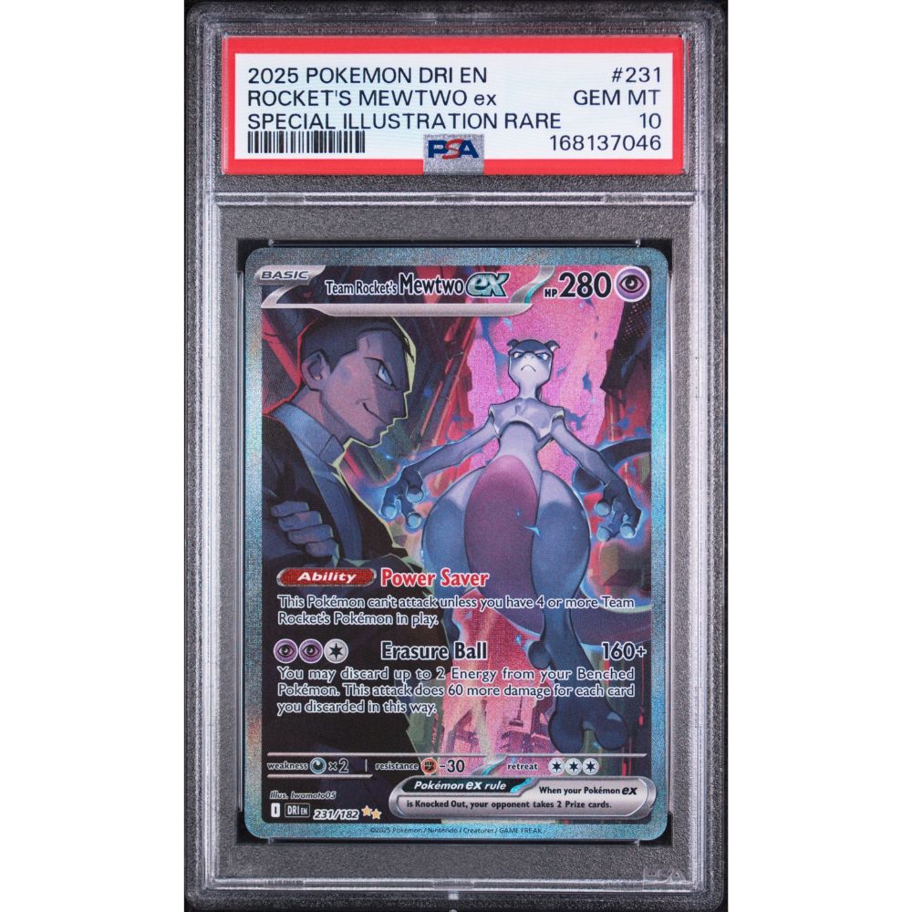 DESTINED RIVALS - Rocket's Mewtwo ex #231 PSA 10