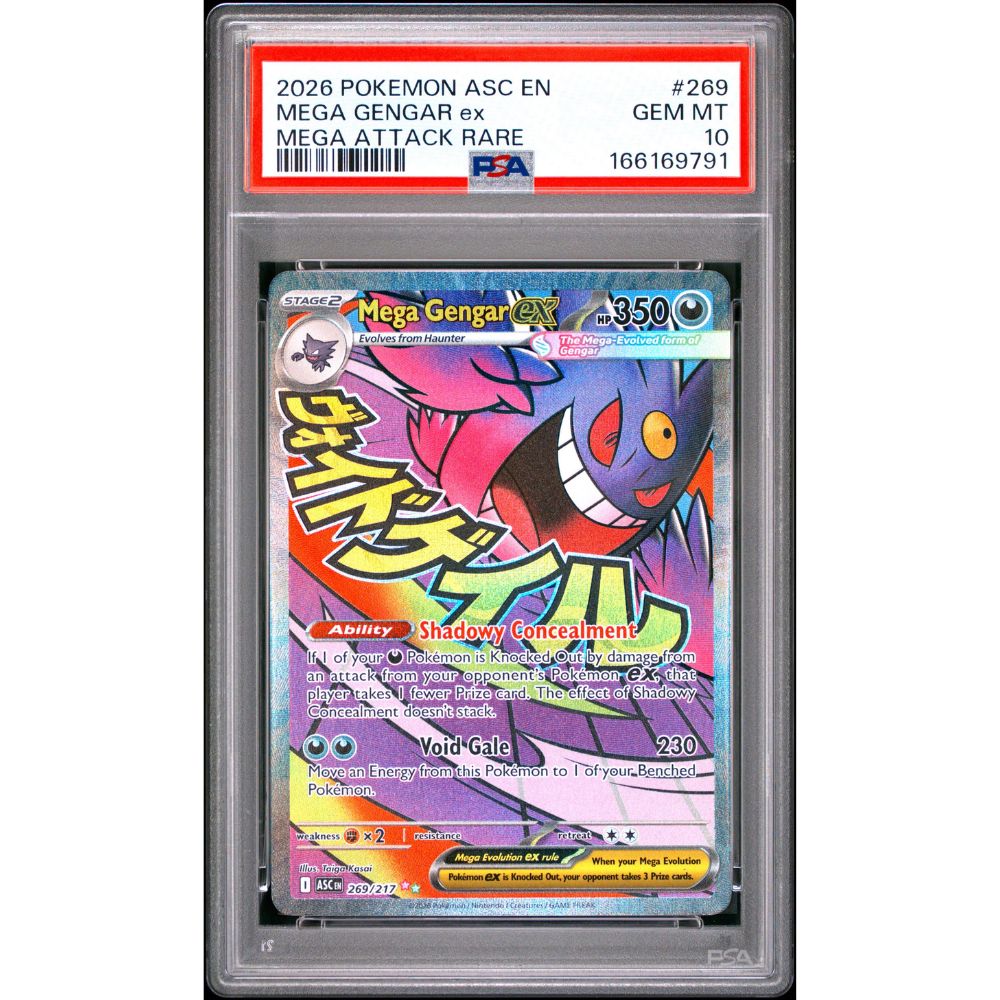 ASCENDED HEROES - Mega Gengar ex #269 PSA 10
