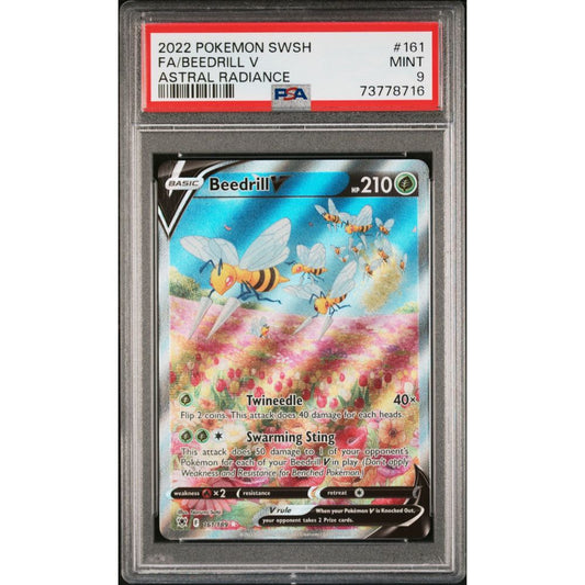 ASTRAL RADIANCE - Beedrill V #161 PSA 9