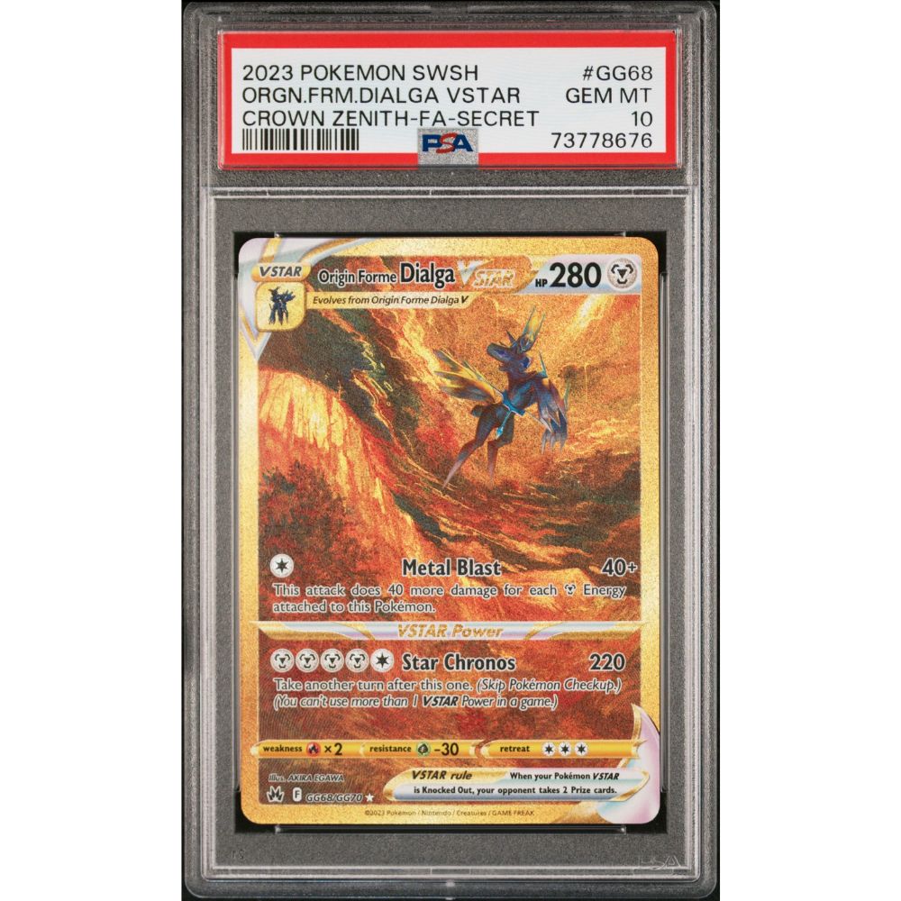 CROWN ZENITH - Dialga VSTAR (Secret) #GG68 PSA 10