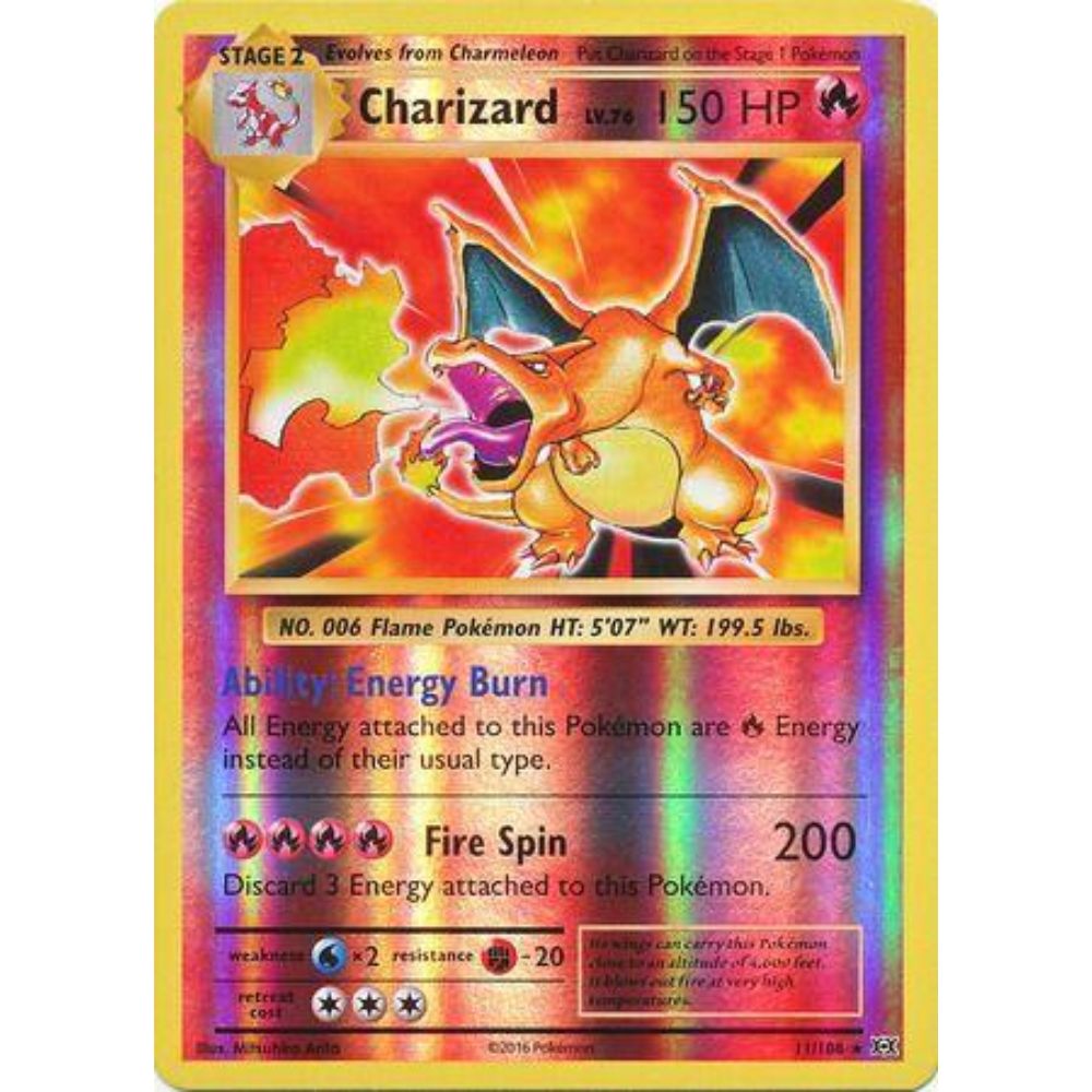 Charizard 11/108 (XY Evolutions, REVERSE HOLOFOIL)