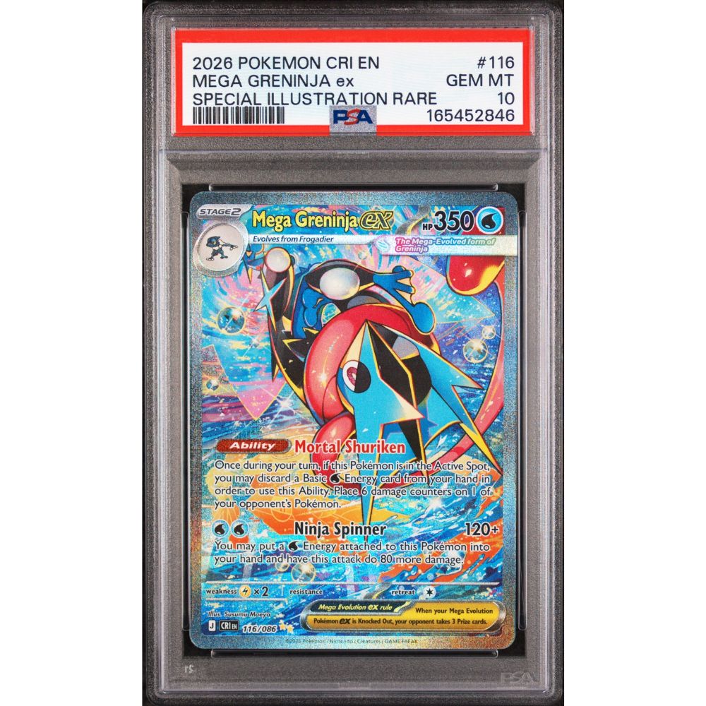CHAOS RISING - Mega Greninja ex #116 PSA 10