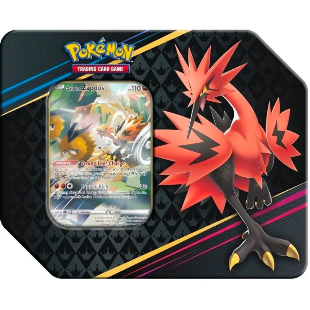 [LOCAL PICKUP ONLY!] Crown Zenith Tin (Zapdos, Moltres, or Articuno)