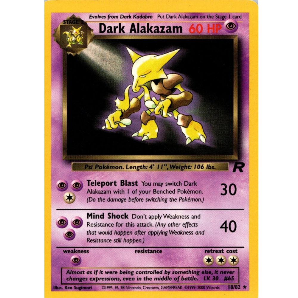 Dark Alakazam 18/82 (Team Rocket)