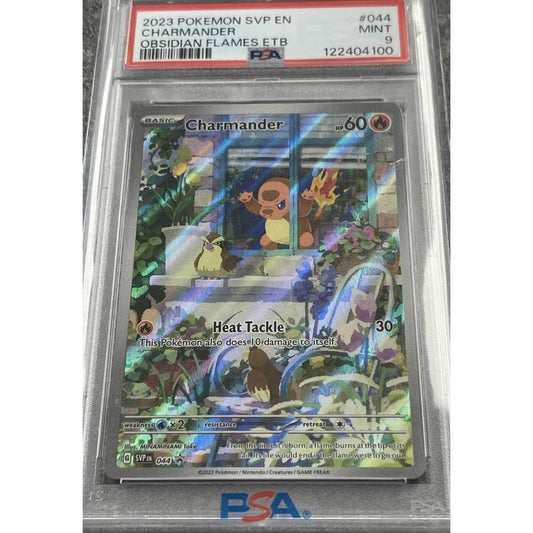 OBSIDIAN FLAMES ETB - Charmander #044 PSA 9