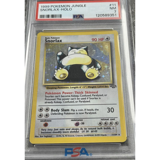 JUNGLE - Snorlax (Unlimited) 11/64 PSA 7