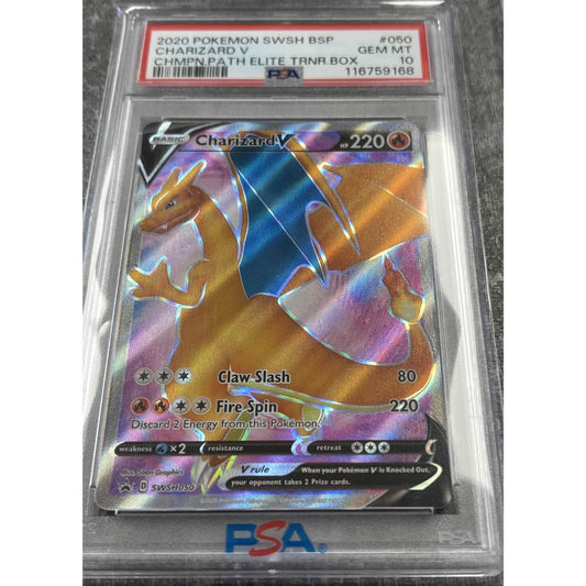 CHAMPION'S PATH ETB PROMO - Charizard V SWSH050 PSA 10