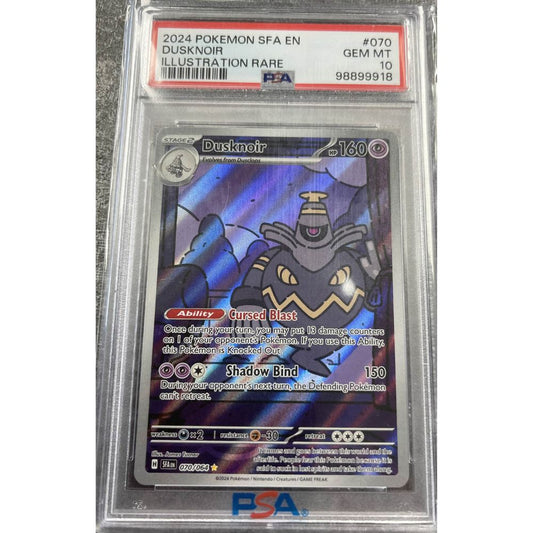SHROUDED FABLE - Dusknoir 70/64 PSA 10