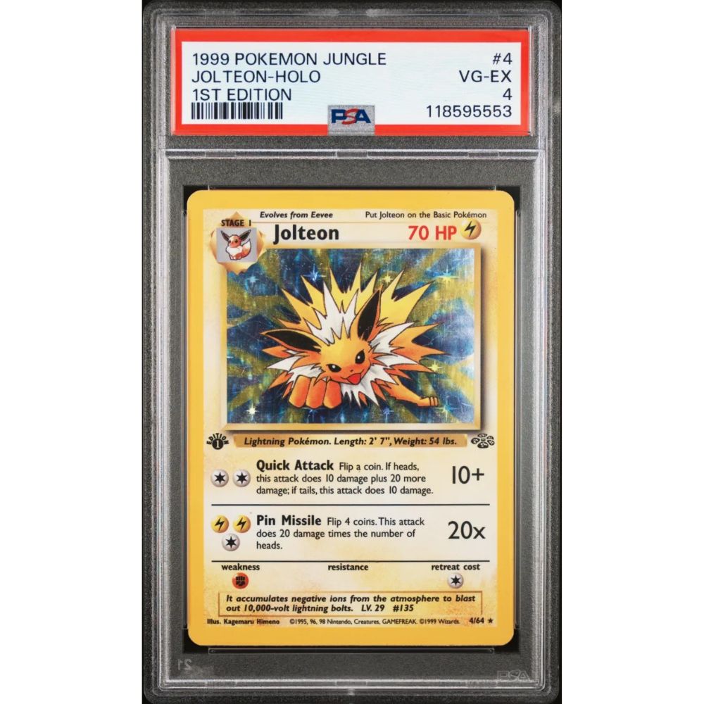JUNGLE - Jolteon (1st Edition) #4 PSA 4