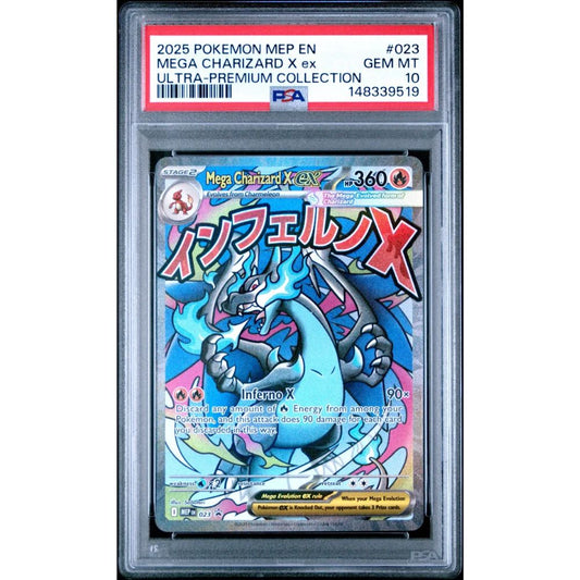 MEGA EVOLUTION PROMO - Mega Charizard X ex #023 PSA 10